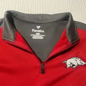 Fanatics | Shirts | Mens Arkansas Razorback Quarter Zip | Poshmark